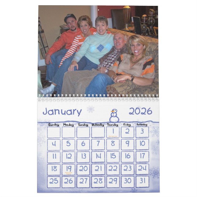 Calendario 2007 de la familia de Sims (Jan 2026)