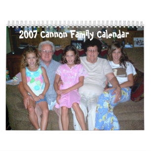 Calendario 2007 de la familia del cañón