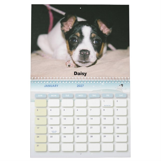 Calendario 2007 de Terrier de rata (Jan 2027)