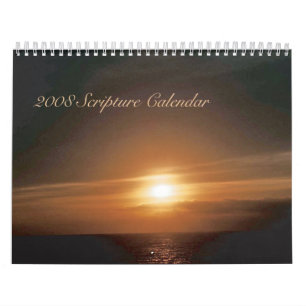 Calendario 2008 de la escritura
