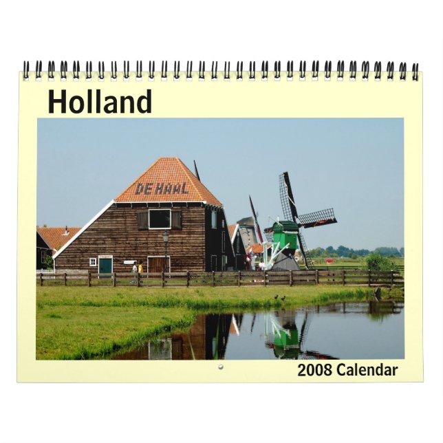 Calendario 2008 de la foto de Holanda (Tapa)