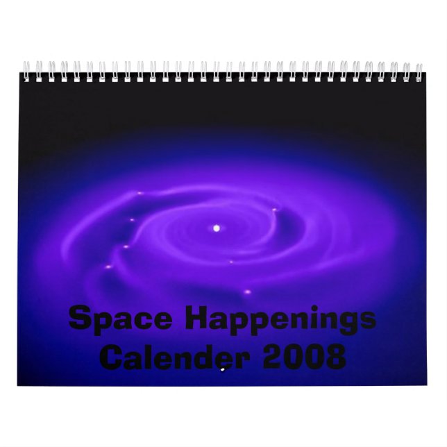 Calendario 2008 de los sucesos del espacio (Tapa)
