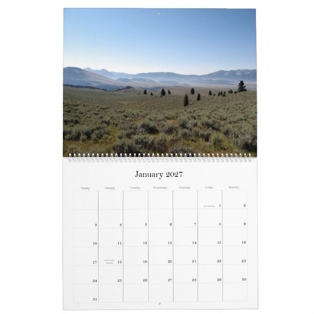 Calendario 2008 de Montana - modificado para (Jan 2027)