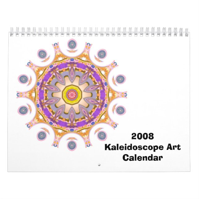 Calendario 2008 del arte del caleidoscopio (Tapa)