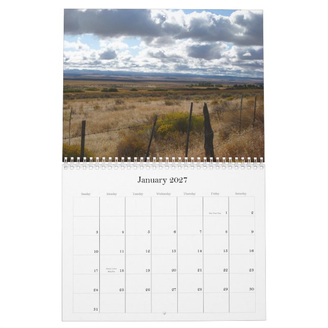 Calendario 2009 de Oregon (Jan 2027)