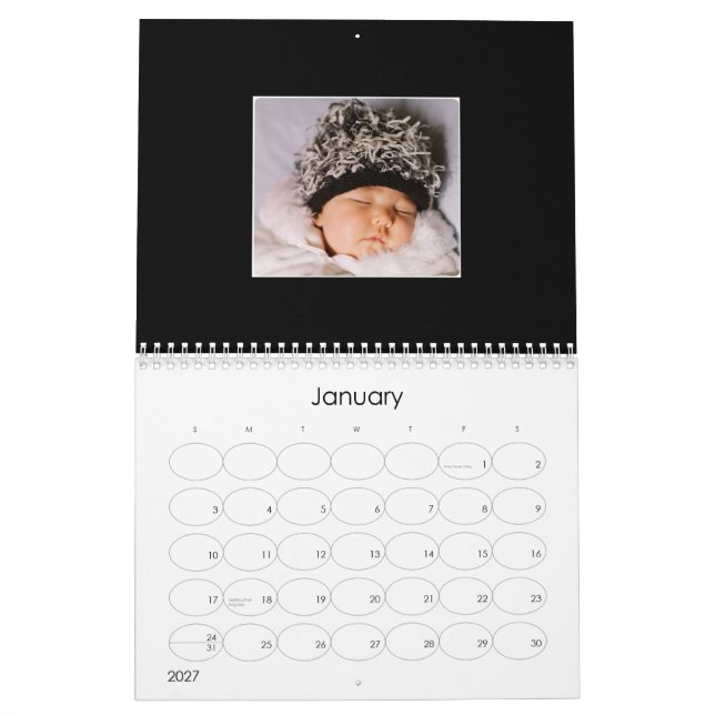Calendario 2009 del bebé (Jan 2027)