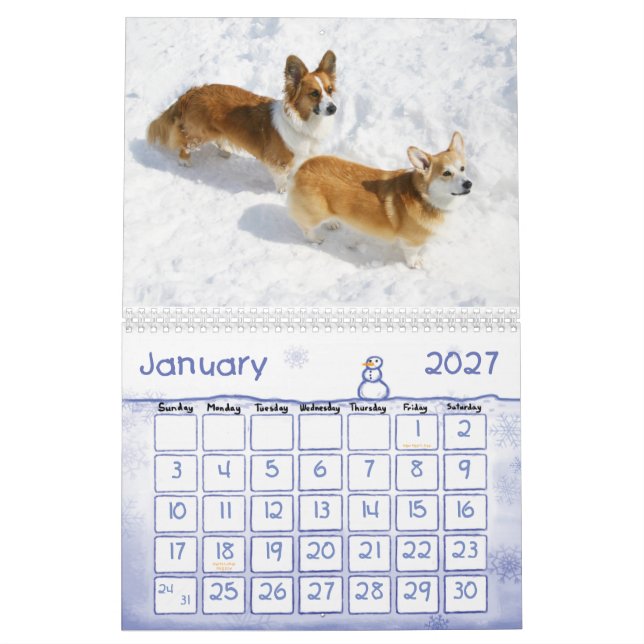 Calendario 2009 del Corgi Galés (Jan 2027)