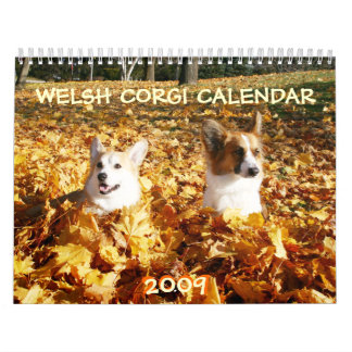 Calendario 2009 del Corgi Galés