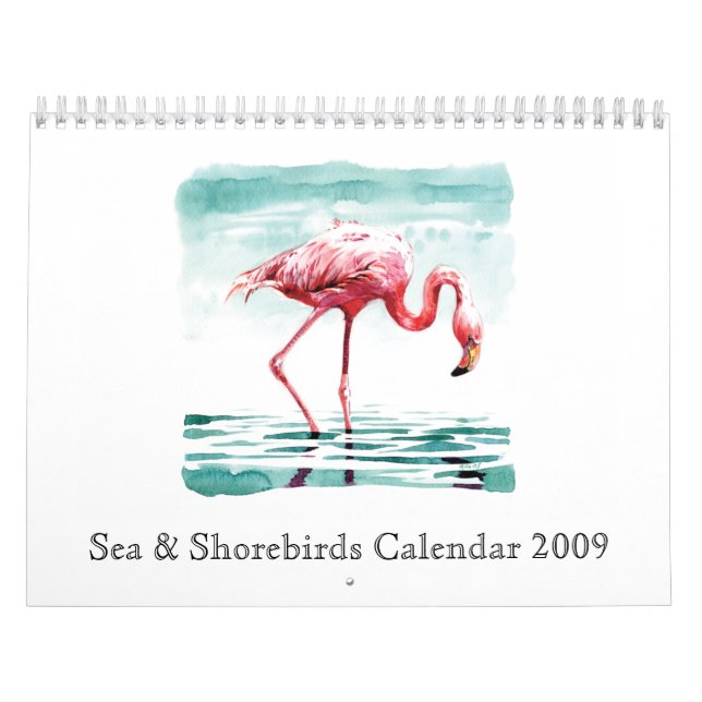 Calendario 2009 del mar y de las aves costeras (Tapa)