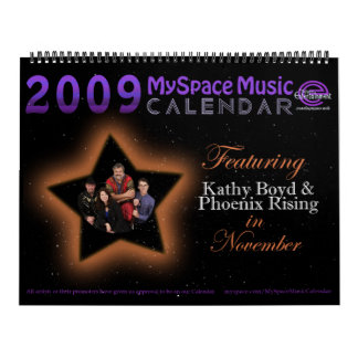 Calendario 2009 MMC que ofrecen el LEVANTAMIENTO de BOYD