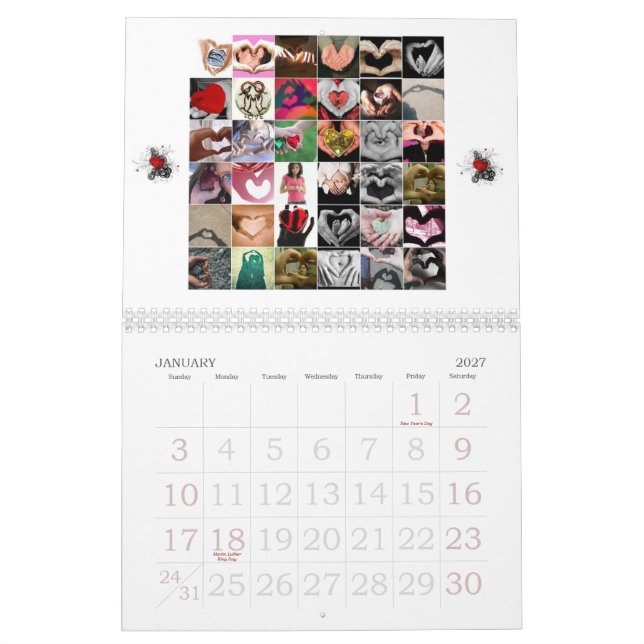 Calendario 2009, te amo (Jan 2027)