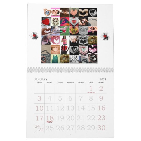 Calendario 2009 Te Amo Zazzle Es calendario 2009 2021