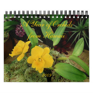 Calendario 2009: Un año de orquídeas de Hawaii