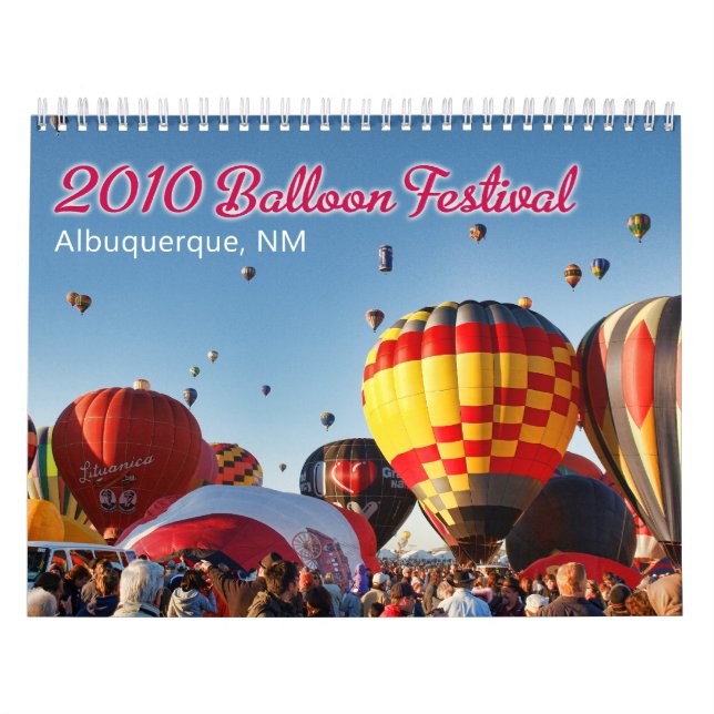 Calendario 2010 Albuquerque, festival del globo del nanómetro (Tapa)