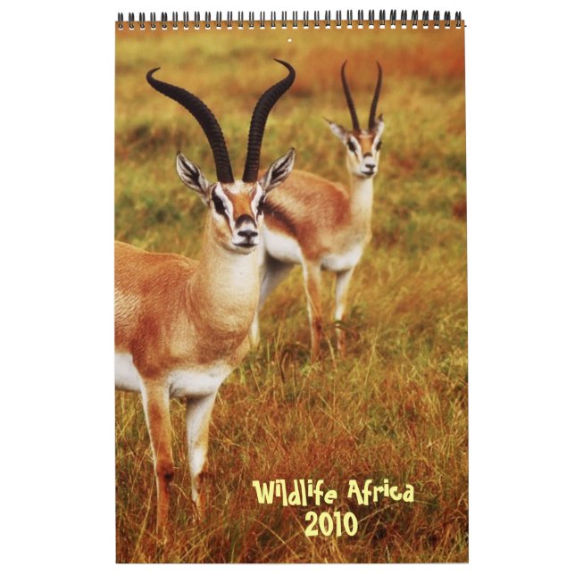 Calendario 2010 de África de la fauna - safari (Tapa)