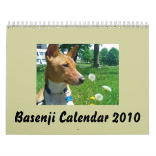 Calendario 2010 de Basenji