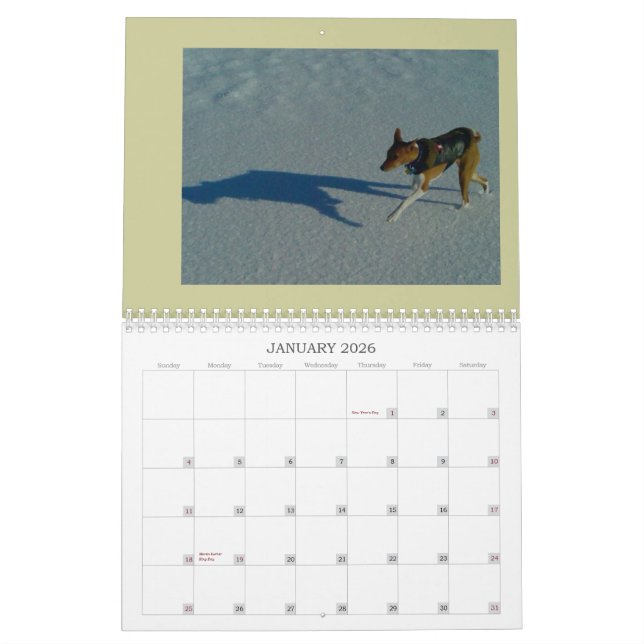 Calendario 2010 de Basenji (Jan 2026)