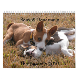 Calendario 2010 de Basenji de la fotografía del