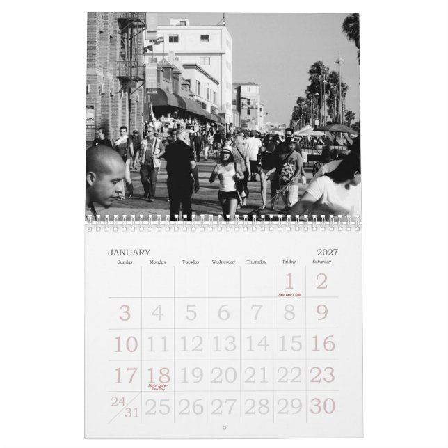 Calendario 2010 de la playa de Venecia (Jan 2027)