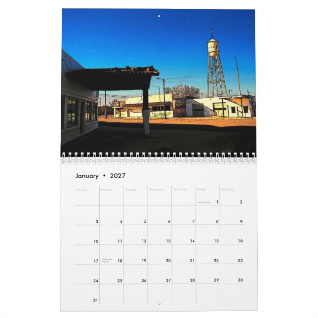 Calendario 2010 de la ruta 66 (Jan 2027)