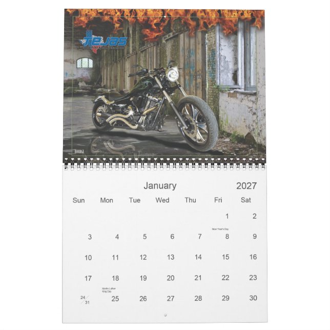 Calendario 2010 de las reflexiones del asaltante (Jan 2027)