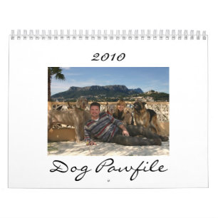 Calendario 2010 de Pawfile del perro