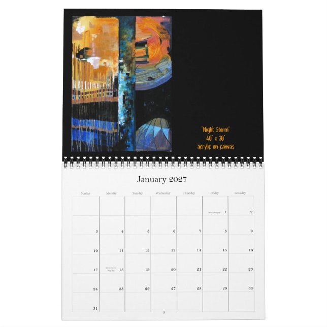 Calendario 2010 del arte de Jana Sánchez (Jan 2027)