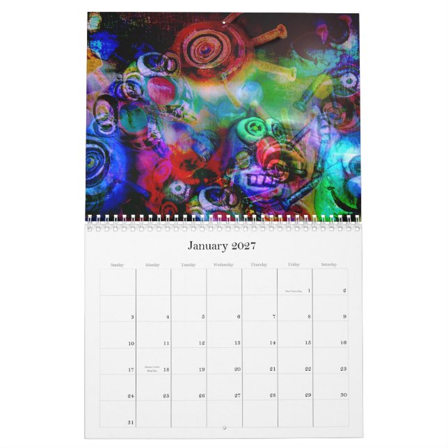 Calendario 2010 del extranjero y del monstruo de (Jan 2027)