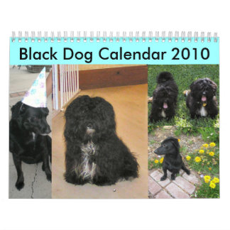 Calendario 2010 del perro negro