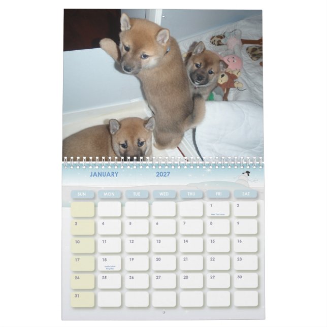 Calendario 2010 el año del Shiba (Jan 2027)