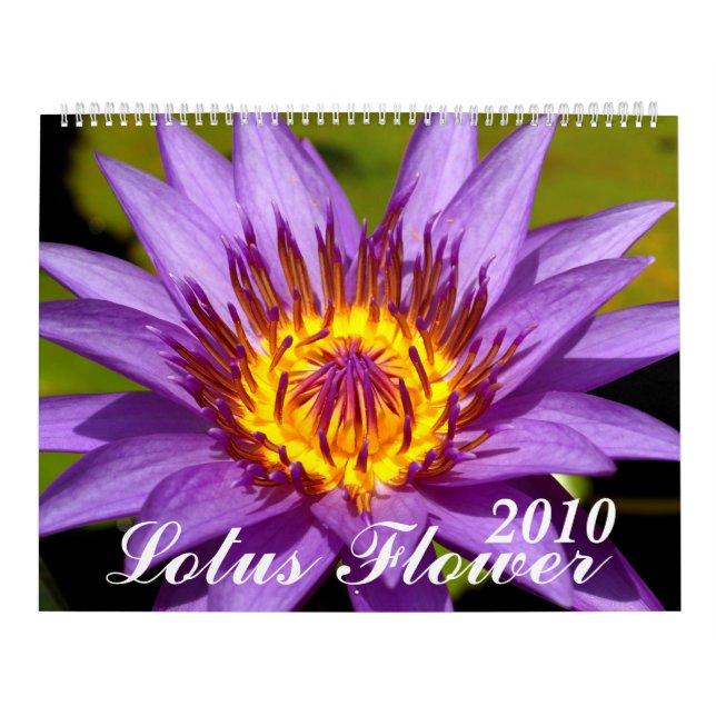 Calendario 2010, flor de Lotus (Tapa)