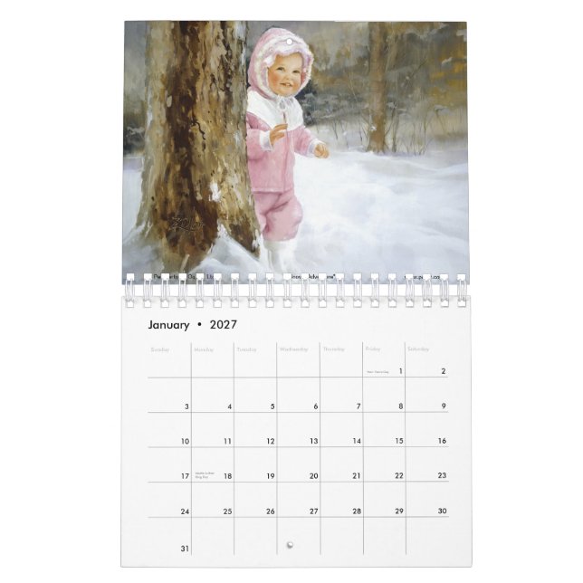 Calendario 2010 pequeño (Jan 2027)