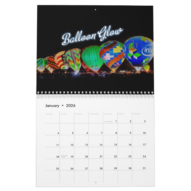 Calendario 2011 Albuquerque, festival del globo del nanómetro (Jan 2026)