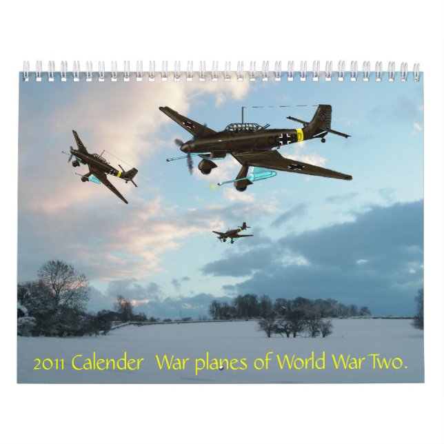 Calendario 2011 Aviones de la Guerra de Calender del Mundo .. (Tapa)