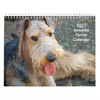 Calendario 2011 de Airedale Terrier