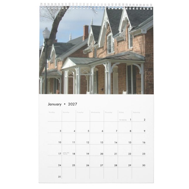Calendario 2011 de la arquitectura de Salt Lake (Jan 2027)