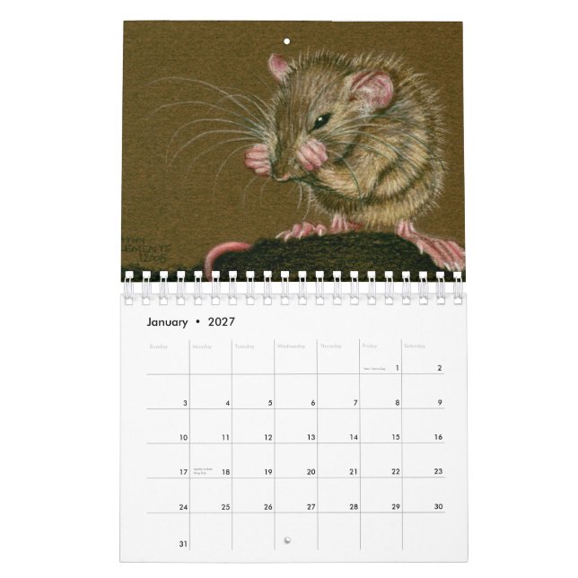 Calendario 2011 de la rata de Kathy Clemente (Jan 2027)