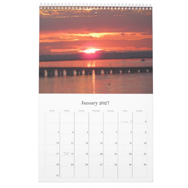 Calendario 2011 de la salida del sol (Jan 2027)