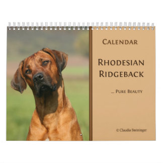 Calendario 2011 de Rhodesian Ridgeback
