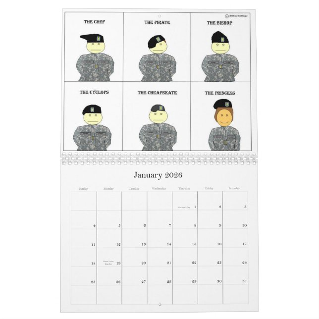 Calendario 2011 del guardabosques de Power Point (Jan 2026)