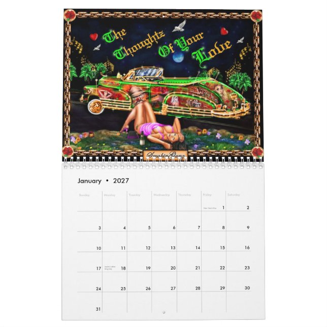 CALENDARIO 2011 DEL LOWRIDER (Jan 2027)