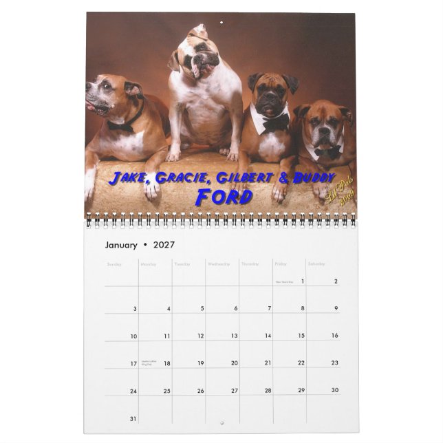 Calendario 2011 mascotas de Hun (Jan 2027)