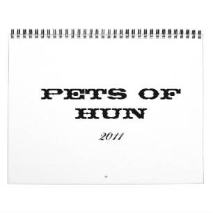 Calendario 2011 mascotas de Hun