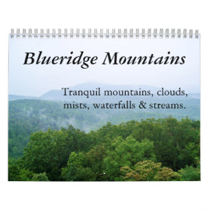 Calendario 2011: Montañas tranquilas de Blue Ridge
