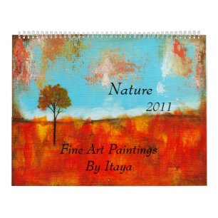 Calendario 2011 pinturas del Bello Artes de la naturaleza del