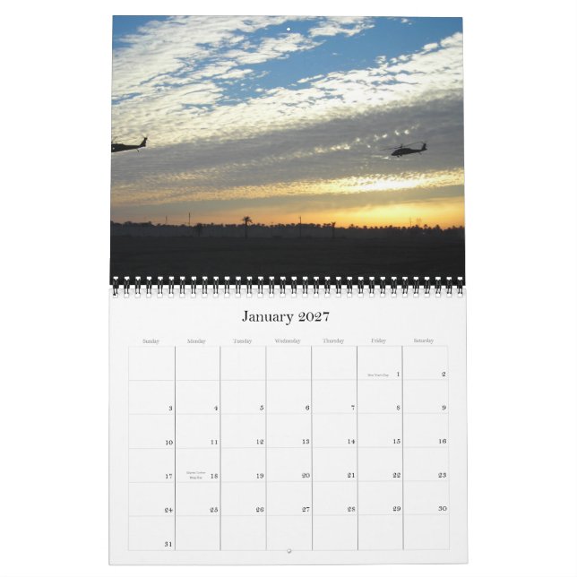 Calendario 2011 siluetas militares (Jan 2027)