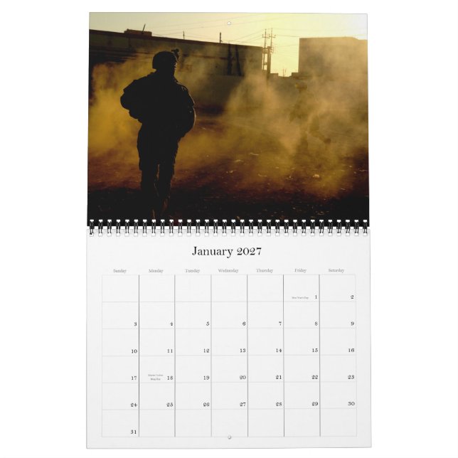 Calendario 2012 Bendice A Nuestras Tropas (Jan 2027)
