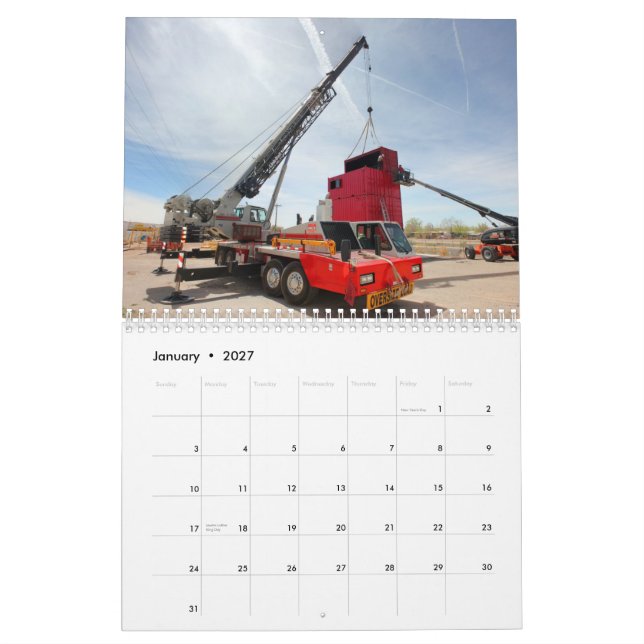 calendario 2012 de Crane Service, Inc (Jan 2027)