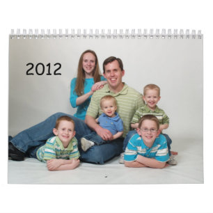 Calendario 2012 de la familia de Bradd