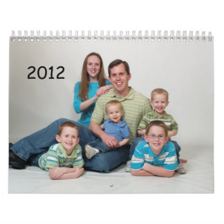 Calendario 2012 de la familia de Bradd